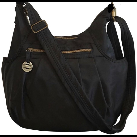 Travelon Bags Travelon Antitheft Crossbody Hobo Bucket Bag Euc